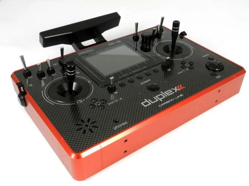 JETI Pult-Sender DC-16 Carbon Line Multimode 2. Generation - rot